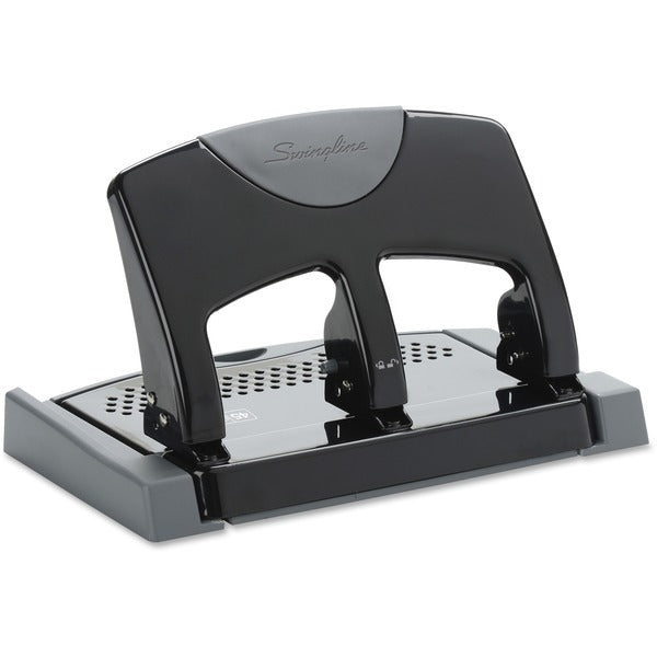 Swingline Manual Hole Punch - 3 Punch Head(s) - 45 Sheet - Metal
