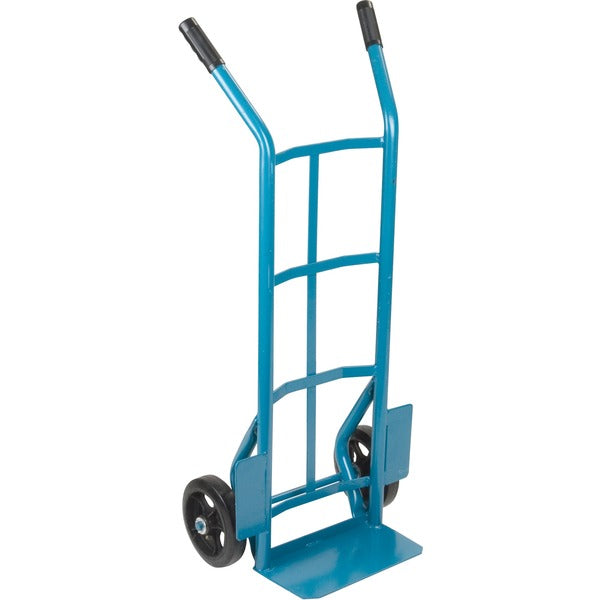 KLETON Heavy-Duty Dual Handle Hand Truck - Dual Handle - 1000 lb (453.59 kg) Load Capacity - 8" (203.20 mm) Caster Size - Steel - 20" (508 mm) Width x 46" (1168.40 mm) Height - Steel Frame - Kleton Blue