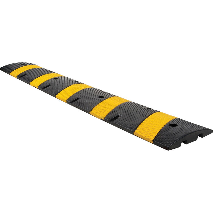 Zenith Speed Bump - 2" (50.80 mm) Height x 11" (279.40 mm) Width - Black, Bright Yellow - Rubber