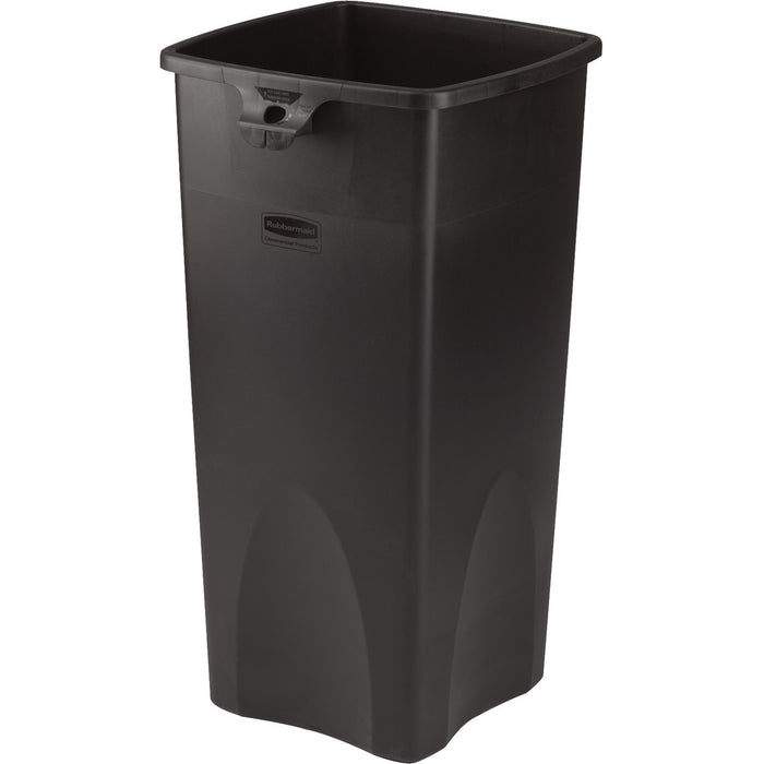 Rubbermaid Commercial 3569-88 Untouchable Square Container - 87.10 L Capacity - Square - For Indoor, Outdoor - Durable, Crack Resistant, Vented - 30.9" (784.86 mm) Height x 15.5" (393.70 mm) Width x 15.5" (393.70 mm) Depth - Black - 1 Each