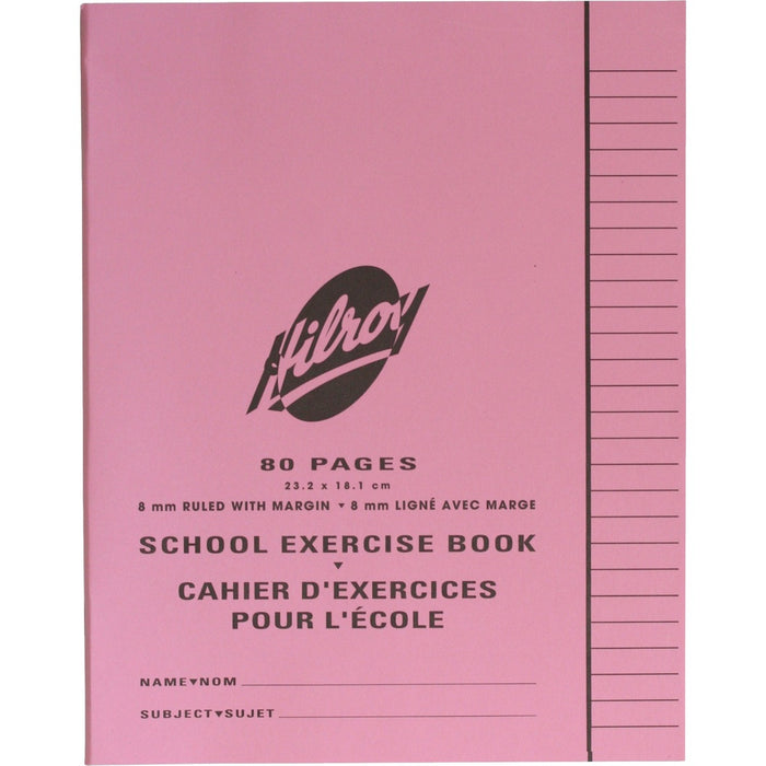 Hilroy Notebook - 80 Pages - Ruled Front Ruling - 0.31" (8 mm) Ruled - 7 1/8" (18.10 cm) x 9 1/8" (23.18 cm) Sheet Size - Recycled - 20 / Pack
