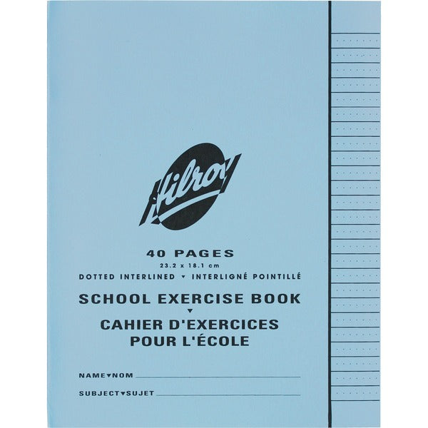 Hilroy Notebook - 40 Pages - Dotted Front Ruling - 7 1/8" (180.98 mm) x 9 1/8" (231.78 mm) Sheet Size - Recycled - 1 / Each