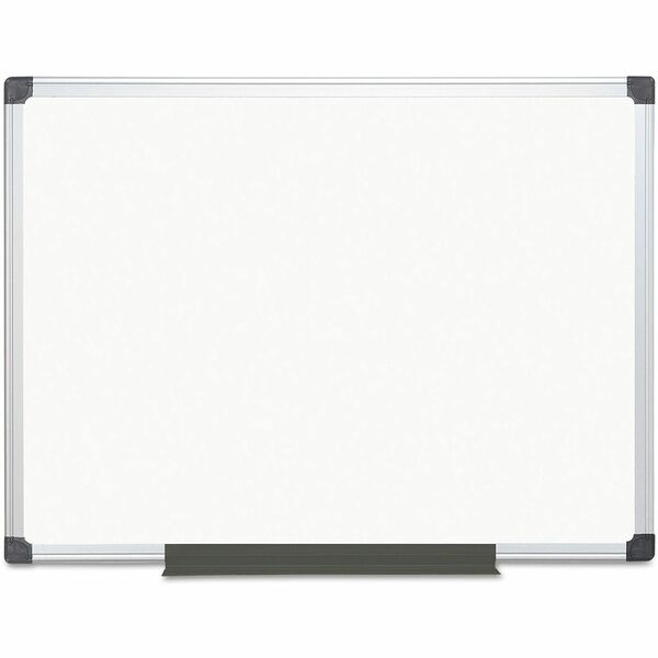 MasterVision Super Value Lacquered Steel Dry Erase Board - 48" (121.92 cm) Width x 36" (91.44 cm) Height - Lacquered Steel Surface - Anodized Aluminum Frame - Rectangle - Horizontal/Vertical - Magnetic - 1 Each