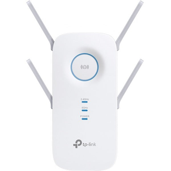 TP-Link RE650 IEEE 802.11ac 2.54 Gbit/s Wireless Range Extender - 5 GHz, 2.40 GHz - 4 x External Antenna(s) - External - MIMO Technology - 1 x Network (RJ-45) - Gigabit Ethernet, Fast Ethernet, Ethernet - 12 W - Plug-in - 1 Pack