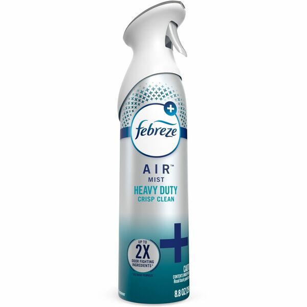 Febreze Air Freshener Spray - Spray - 260.25 mL - Crisp Clean - Odor Neutralizer, VOC-free, Heavy Duty - 1 Each