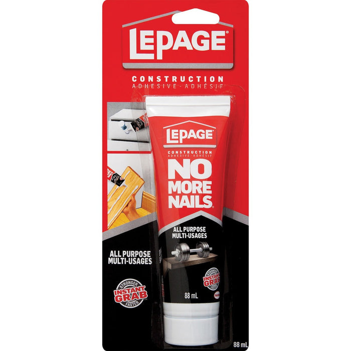 LePage No More Nails All Purpose Adhesive - 88 mL - White - 1 Each