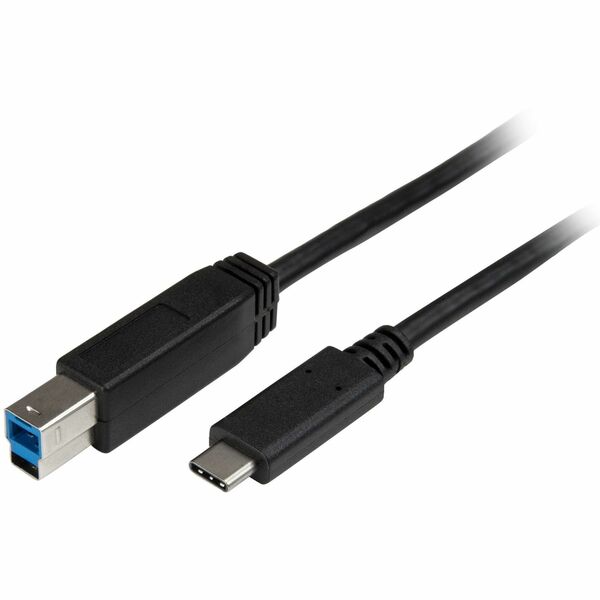 StarTech.com 2m 6 ft USB C to USB B Printer Cable - M/M - USB 3.0 (5Gbps) USB B Cable - USB C to USB B Cable - USB Type C to Type B Cable - Connect USB 3.0 USB-B devices to your USB-C or Thunderbolt 3 computer - 6ft USB C to USB B Printer Cable - 6 ft USB