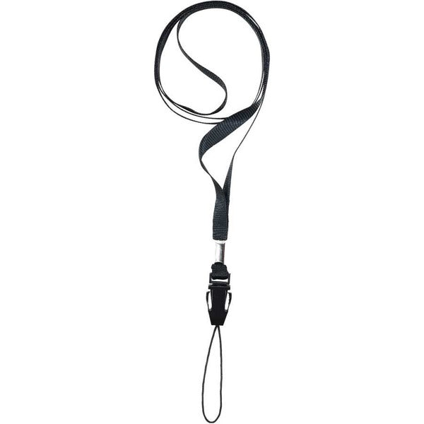 Proflash Lanyard for USB Flash Drive - Clip/Buckle Attachment - Black - 1 Each