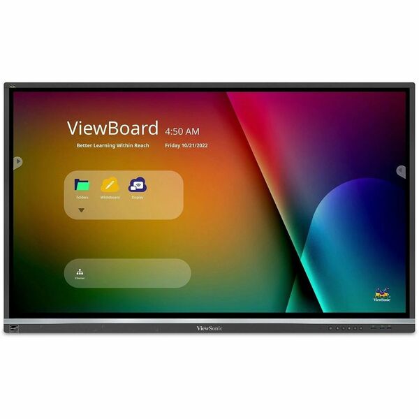 ViewSonic ViewBoard IFP5550 Collaboration Display - 55" LCD - ARM Cortex A53 1.20 GHz - 4 GB - Infrared (IrDA) - Touchscreen - 16:9 Aspect Ratio - 3840 x 2160 - LED - 350 cd/m² - 1,200:1 Contrast Ratio - 2160p - USB - HDMI - Android 5.1 Lollipop