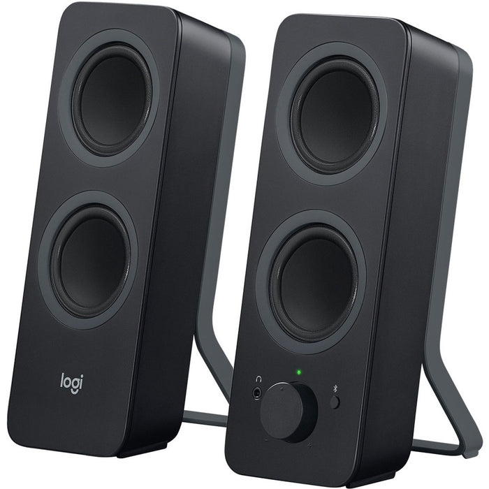 Logitech Z207 Bluetooth Speaker System - 5 W RMS - Black - 2 / Pack