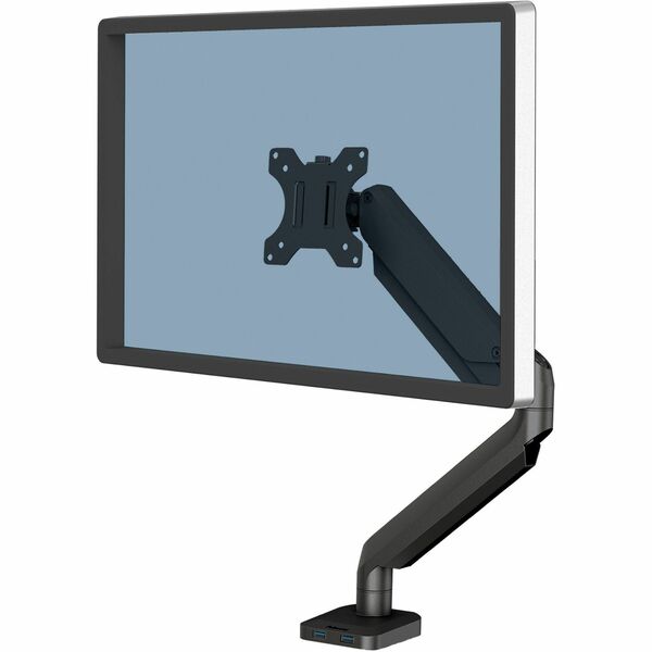 Fellowes Platinum Series Single Monitor Arm - Height Adjustable - 1 Display(s) Supported - 19.7" to 32" Screen Support - 17.60 lb (7983.23 g) Load Capacity - 75 x 75, 100 x 100 - VESA Mount Compatible - Steel - 1 Unit