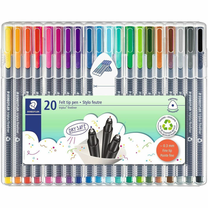 Staedtler Triplus Fineliner Marker Pen - Water Based - 1 / Set