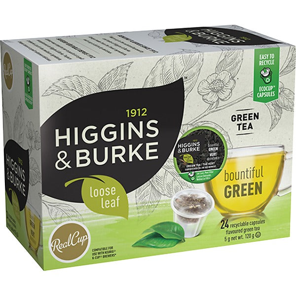 Higgins & Burke Naturals Bountiful Green Tea Green Tea K-Cup - Green Tea - 24 / Box