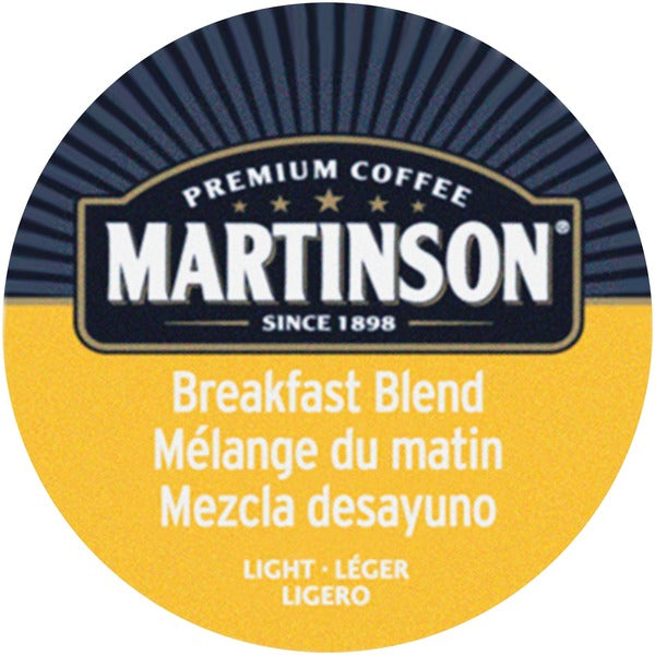 Martinson K-Cup Breakfast Blend Light Roast Coffee - Light - K-Cup - Breakfast Blend - 24 / Box