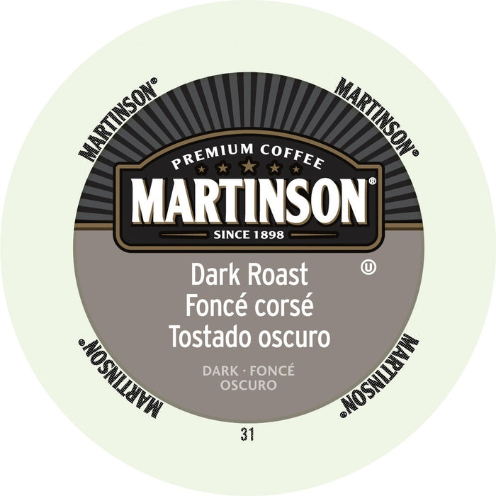 Martinson K-Cup Dark Roast Coffee Pods - Dark - K-Cup - 24 / Box
