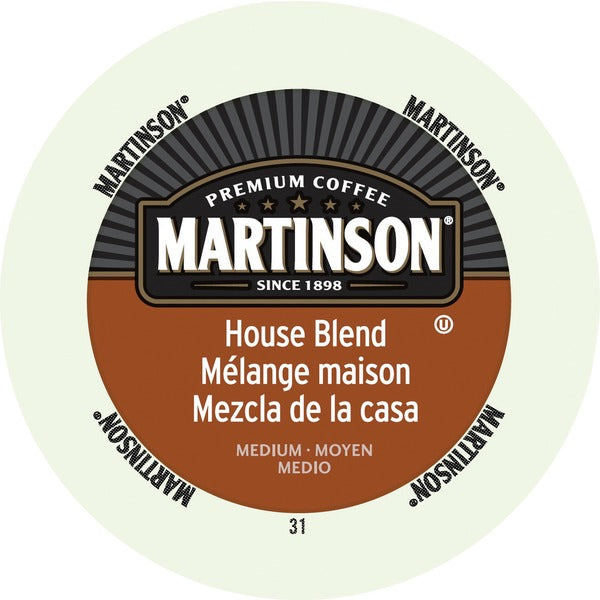 Martinson K-Cup House Blend Medium Roast Coffee - Medium - K-Cup - House Blend, Caramel - 24 / Box
