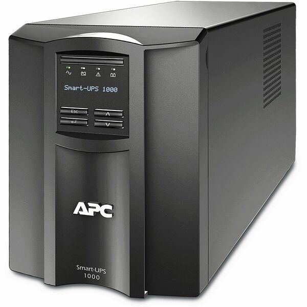 APC by Schneider Electric Smart-UPS 1000VA LCD 120V with SmartConnect - Tower - 3 Hour Recharge - 120 V Input - 120 V AC Output - Sine Wave - 8 x NEMA 5-15R - 8 x Battery/Surge Outlet