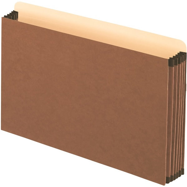 Pendaflex Straight Tab Cut Legal Recycled File Pocket - 8 1/2" x 14" - 1050 Sheet Capacity - 5 1/4" Expansion - 1 Pocket(s) - Top Tab Location - Red - 10 / Box