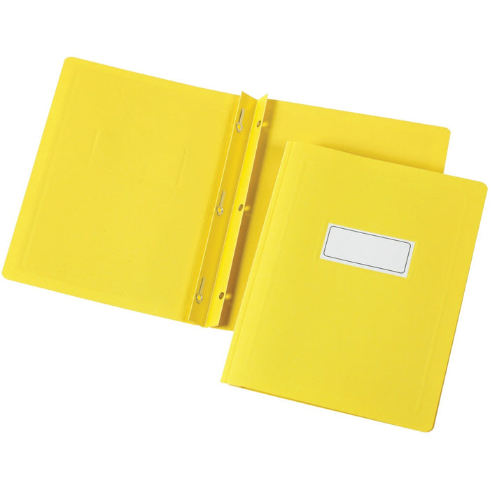 Oxford Letter Yes Report Cover - 8 1/2" (215.90 mm) x 11" (279.40 mm) - 100 Sheets Capacity - Yellow - 1 Each