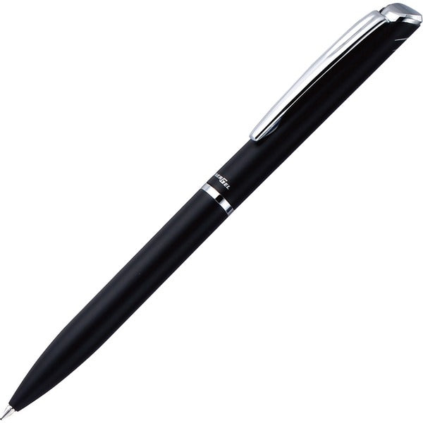 EnerGel Gel Roller Pens - 0.7 mm (0.03") Pen Point - Refillable - Black Ink - Liquid Gel Ink - Black Metal Barrel - 1 Each