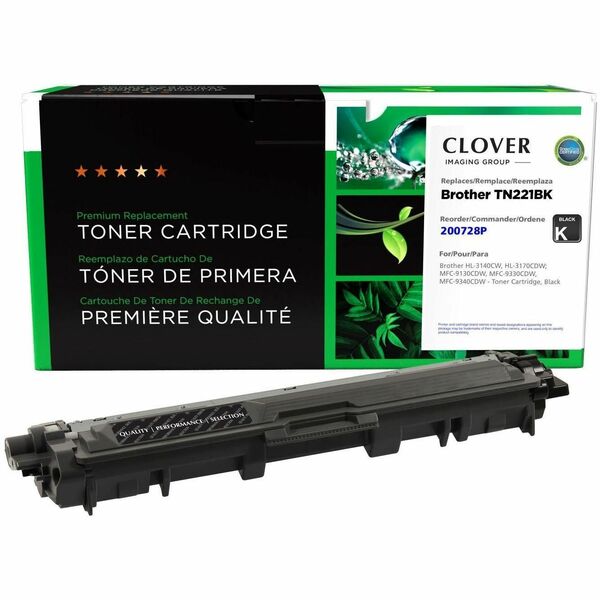 CIG Premium Remanufactured Laser Toner Cartridge TN221 (TN221BK) - Black Each - 2,500 Pages
