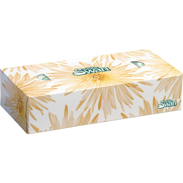 White Swan Facial Tissue - 2 Ply - WhiteBox - 100 Tissues/Box - 30 / Box