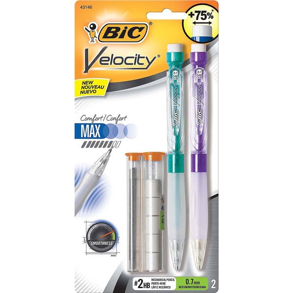 BIC Velocity MAX Mechanical Pencils - 0.7 mm (0.03") Multi Lead - Medium Point