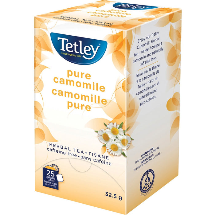 Tetley Pure Chamomile Tea Herbal Tea - Herbal Tea - 25 / Box