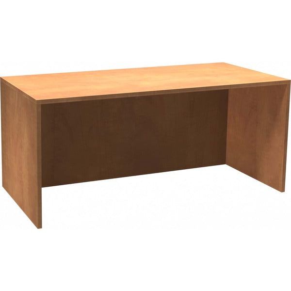 Heartwood Innovations Sugar Maple Laminated Desk Shell - 29" (736.60 mm) Height x 65" (1651 mm) Width x 29.5" (749.30 mm) Depth, x 1" (25.40 mm) Thickness Top - Finish: Sugar Maple - Thermofused Laminate (TFL) Table Top - 1 Each