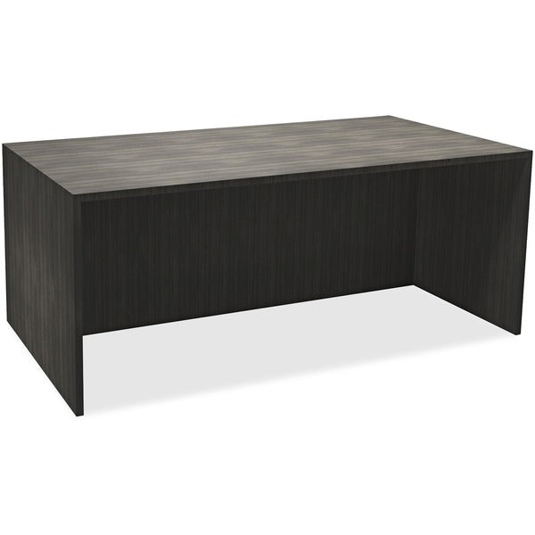 Heartwood Innovations Sugar Maple Laminated Desk Shell - 29" (736.60 mm) Height x 65" (1651 mm) Width x 29.5" (749.30 mm) Depth, x 1" (25.40 mm) Thickness Top - Finish: Gray Dusk - Thermofused Laminate (TFL) Table Top - 1 Each