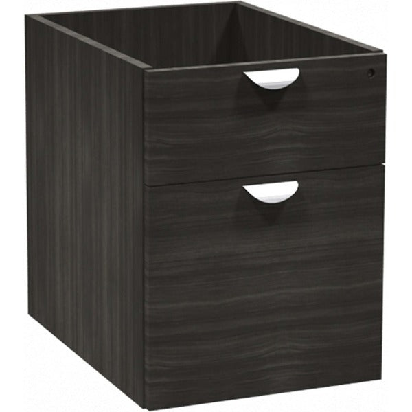 Heartwood Innovations Grey Dusk Laminate Desking Pedestal - 2-Drawer - 20.5" (520.70 mm) Height x 15.7" (400.05 mm) Width x 21.8" (552.45 mm) Depth - Total Drawer(s): 2 - Finish: Gray Dusk - 1 Each