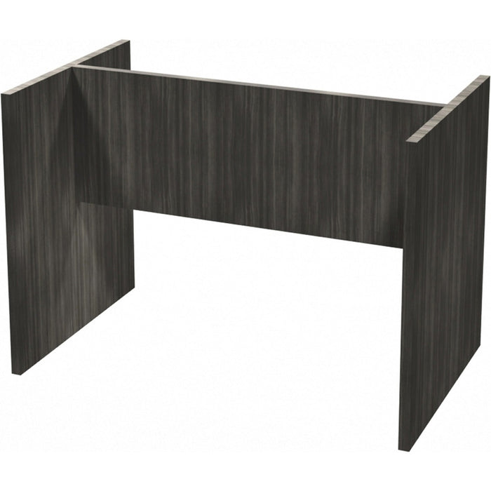 Heartwood Small Grey Racetrack Conference Table - 28" (711.20 mm) Height x 39.5" (1003.30 mm) Width x 23.8" (603.25 mm) Depth - Finish: Gray Dusk - Scratch Resistant, Modesty Panel, Water Resistant, Burn Resistant, Durable, Dent Resistant, Wear Resistant