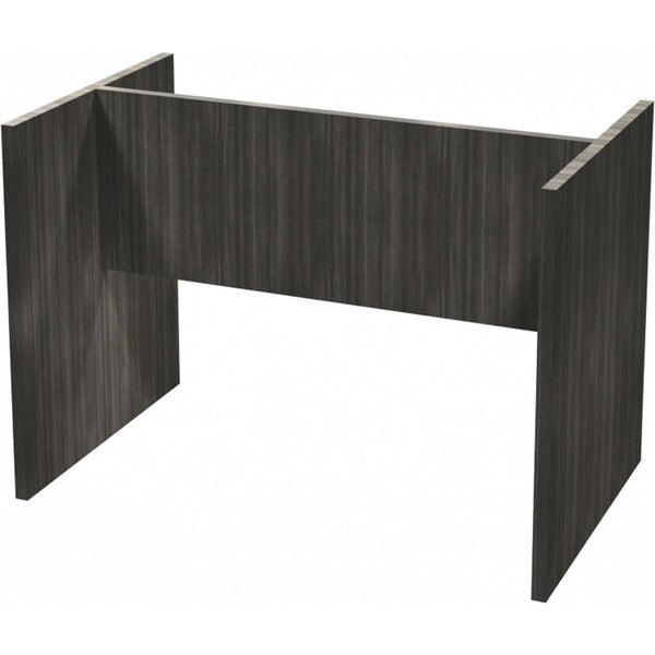 Heartwood Small Grey Racetrack Conference Table - 28" (711.20 mm) Height x 39.5" (1003.30 mm) Width x 23.8" (603.25 mm) Depth - Finish: Gray Dusk - Scratch Resistant, Modesty Panel, Water Resistant, Burn Resistant, Durable, Dent Resistant, Wear Resistant
