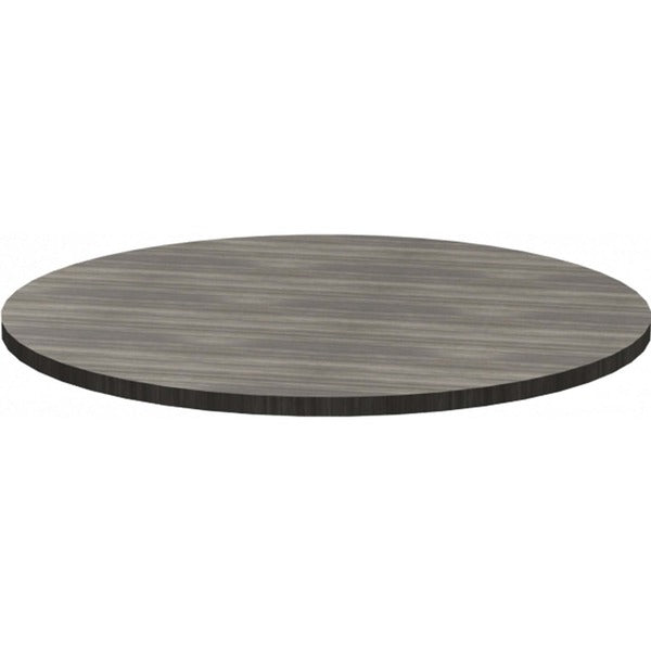 Heartwood HDL Innovations Round Cafeteria Table - x 1" (25.40 mm) Thickness x 35.5" (901.70 mm) Diameter Top - Material: Particleboard - Gray Dusk, Laminate Table Top - Scratch Resistant - 1 Each