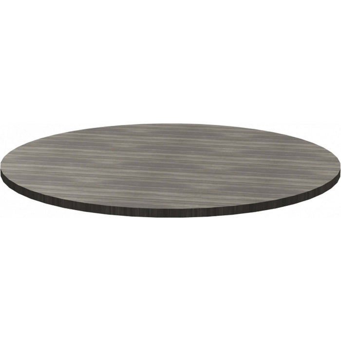 Heartwood HDL Innovations Round Meeting Tables - x 1" (25.40 mm) Thickness x 41.5" (1054.10 mm) Diameter Top - Material: Particleboard - Gray Dusk, Laminate Table Top - Scratch Resistant - 1 Each