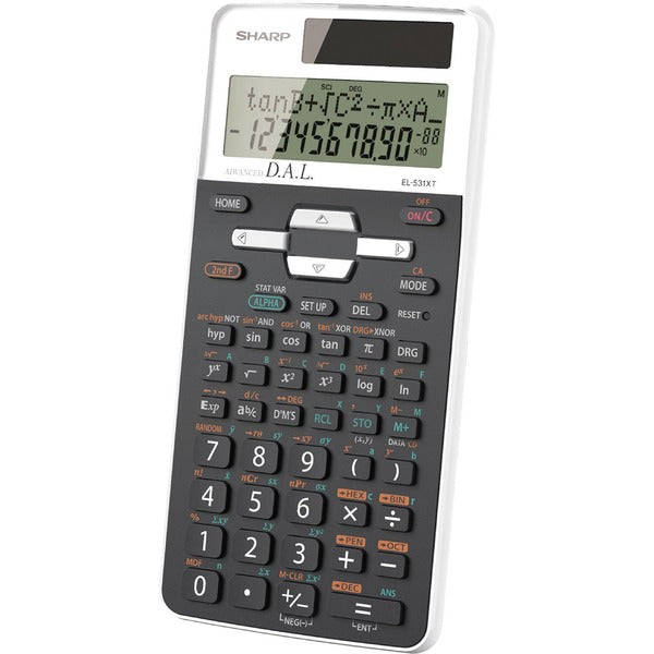 Sharp EL531 Scientific Calculator - 272 Functions - 10 Digits - Battery/Solar Powered - 0.6" (15.88 mm) Height x 3.3" (84.14 mm) Width x 5.3" (134.94 mm) Depth - Black - 1 Each