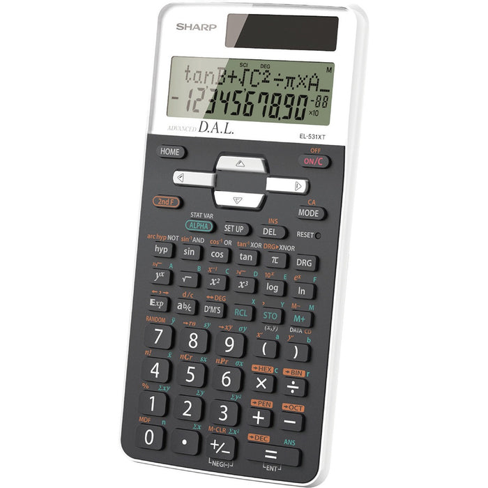 Sharp EL531 Scientific Calculator - 272 Functions - 10 Digits - Battery/Solar Powered - 0.6" (15.88 mm) Height x 3.3" (84.14 mm) Width x 5.3" (134.94 mm) Depth - Black - 1 Each