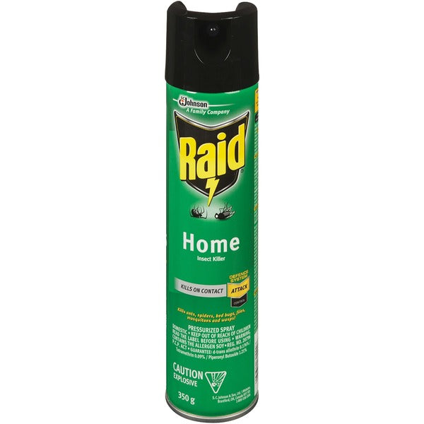 Raid Home Insect Killer - Spray - Kills Flies, Mosquitoes, Fleas, Moths, Gnats, Spider, Bugs, Ants - 350 g - Multi - 1 Each