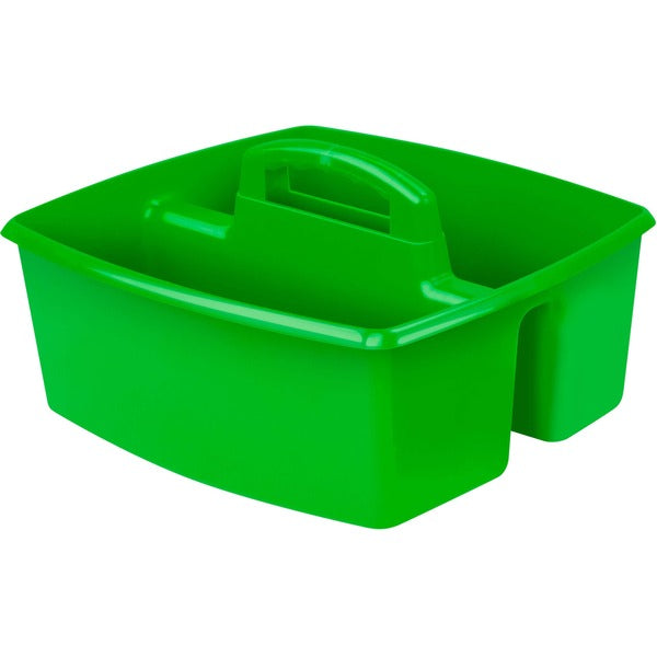Storex Classroom Caddy - 6.4" (161.92 mm) Height x 11" (279.40 mm) Width x 13" (330.20 mm) Length - Tabletop - Green - Plastic - 1 Each