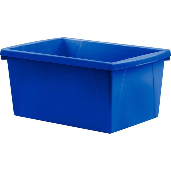 Storex 5.5 Gallon Storage Bins, Blue - Internal Dimensions: 14" (355.60 mm) Length - External Dimensions: 16.8" (425.45 mm) Length x 11.9" (301.63 mm) Width x 8.3" (209.55 mm) Height - 20.82 L - Media Size Supported: Legal, Letter - Plastic - Blue - For S