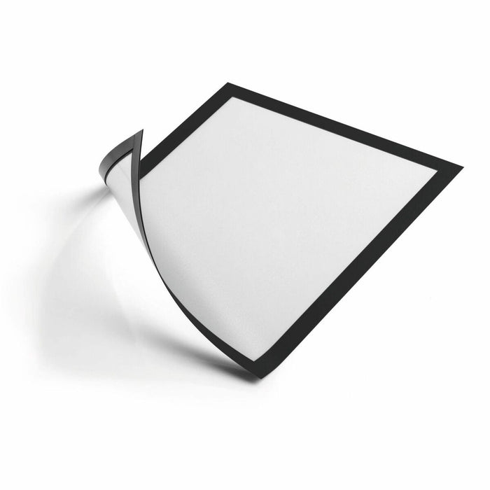 DURABLE DURAFRAME Magnetic Document Frame - 2/Pack - Holds 8.50" (215.90 mm) x 11" (279.40 mm) Insert - Rectangle - Surface - Horizontal, Vertical - Sturdy, Self-adhesive, Magnetic - Black - 2 / Pack