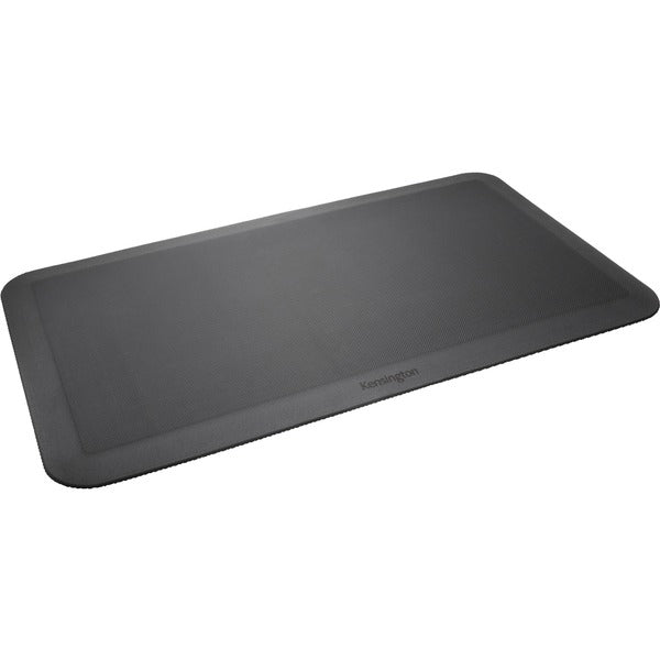 Kensington Anti-fatigue Mat - Workstation - 35.40" (899.16 mm) Length x 19.700" (500.38 mm) Depth x 0.700" (17.78 mm) Thickness - Gel, Rubberized - Black - 1Each