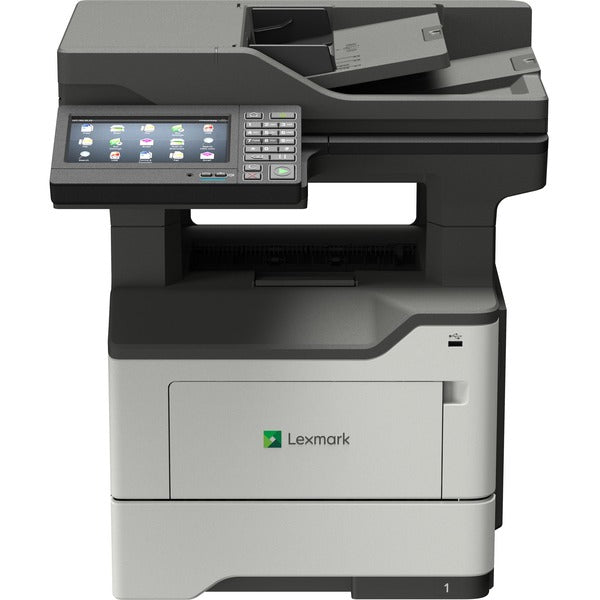 Lexmark MX620 MX622adhe Laser Multifunction Printer-Monochrome-Copier/Fax/Scanner-50 ppm Mono Print-1200x1200 Print-Automatic Duplex Print-175000 Pages Monthly-650 sheets Input-Color Scanner-1200 Optical Scan-Monochrome Fax-Gigabit Ethernet - Copier/Fax/P