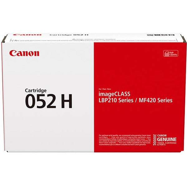 Canon 052H Original High Yield Laser Toner Cartridge - Single Pack - Black Pack - 9200 páginas