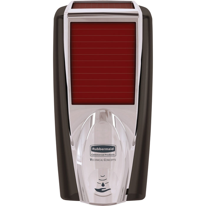 Rubbermaid Commercial LumeCell AutoFoam Dispenser - Automatic - 1.10 L Capacity - Touch-free - Black, Chrome - 1 Each