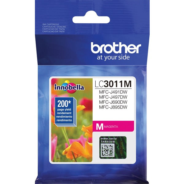 Brother LC3011MS Original Standard Yield Inkjet Ink Cartridge - Single Pack - Magenta - 1 Each - 200 Pages