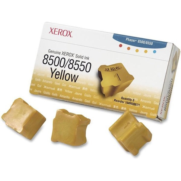 Xerox 108R00671 Solid Ink Stick - Solid Ink - 3000 Pages - Yellow