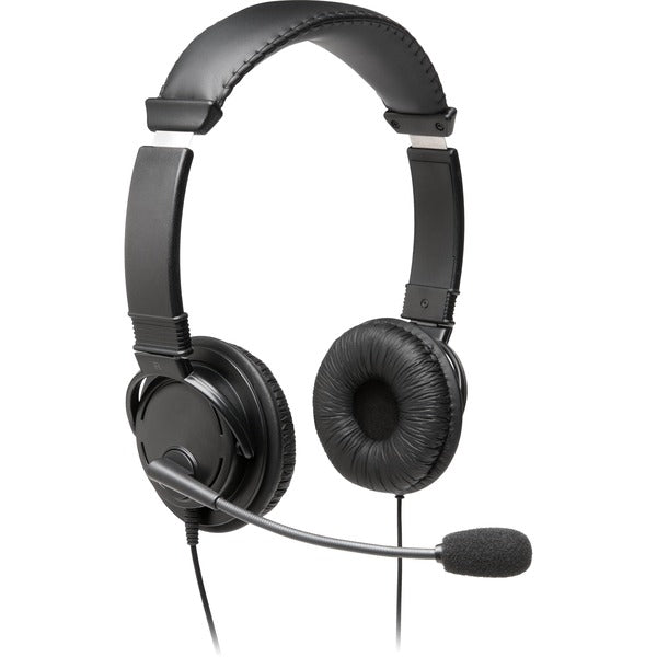 Kensington Classic 3.5mm Headset with Mic - Stereo - Mini-phone (3.5mm) - Wired - Over-the-head - Binaural - Circumaural - 6 ft (1.83 m) Cable - Noise Cancelling Microphone - Noise Canceling