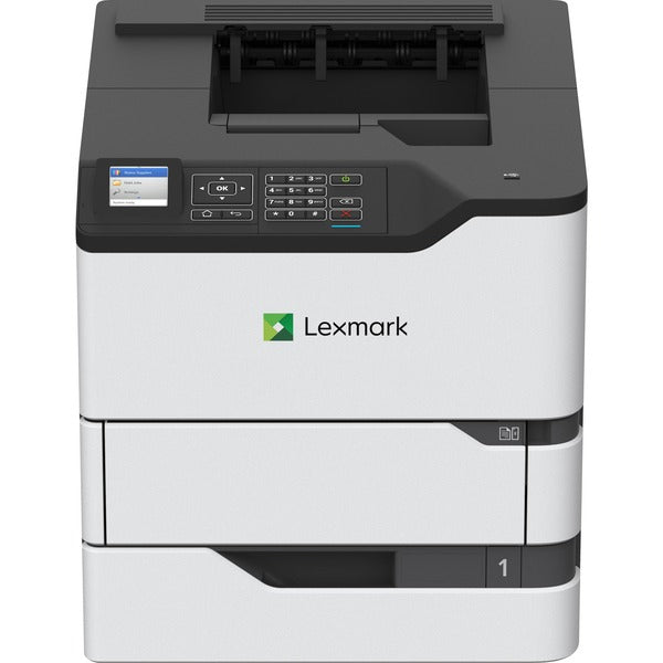 Lexmark MS820 MS821n Desktop Laser Printer - Monochrome - 55 ppm Mono - 1200 x 1200 dpi Print - 650 Sheets Input - Ethernet - 250000 Pages Duty Cycle - Plain Paper Print - USB