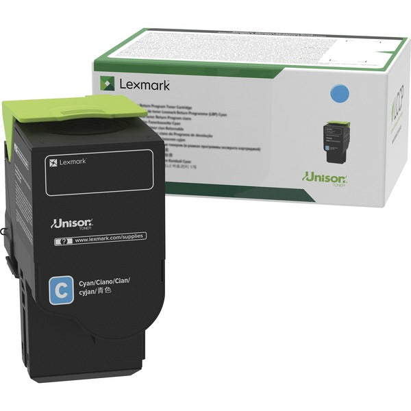 Lexmark Unison Original Standard Yield Laser Toner Cartridge - Cyan - 1 Each - 1000 Pages